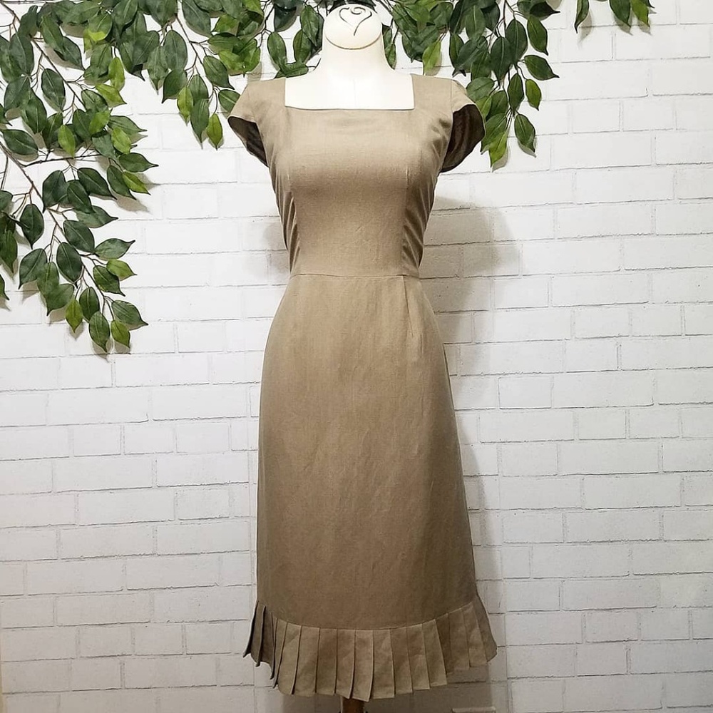 Alex Marie Linen Cap Sleeve Dress